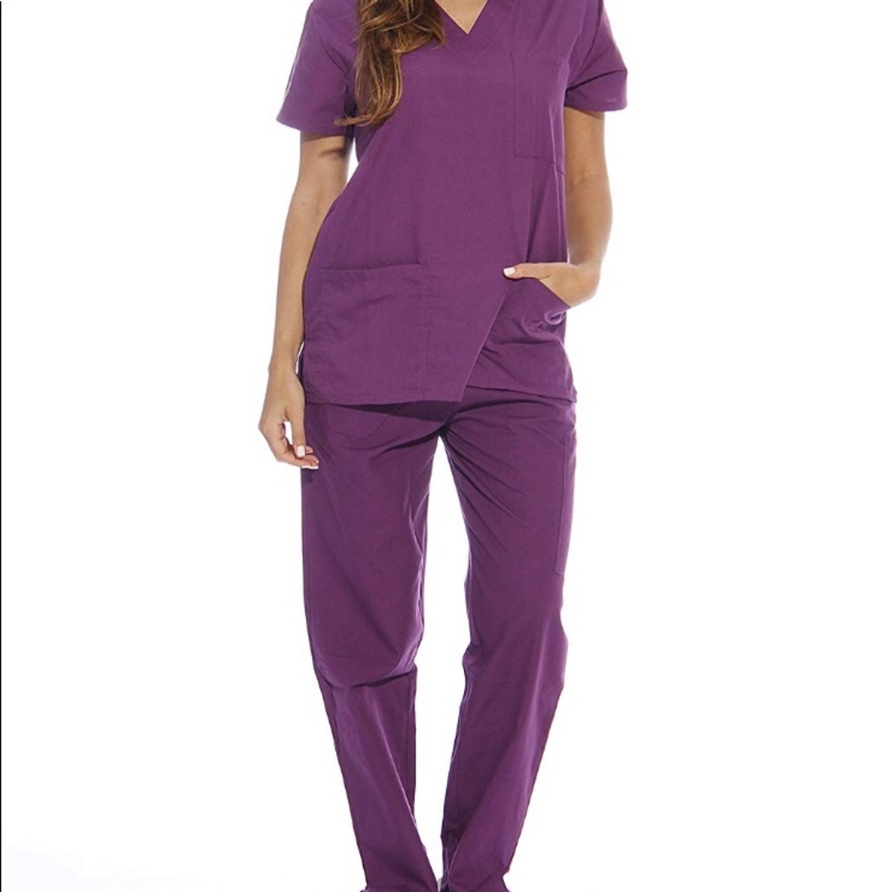 {Just Love} Eggplant Scrub Set